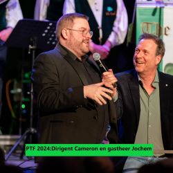 ptf dirigent cameron en gastheer jochem